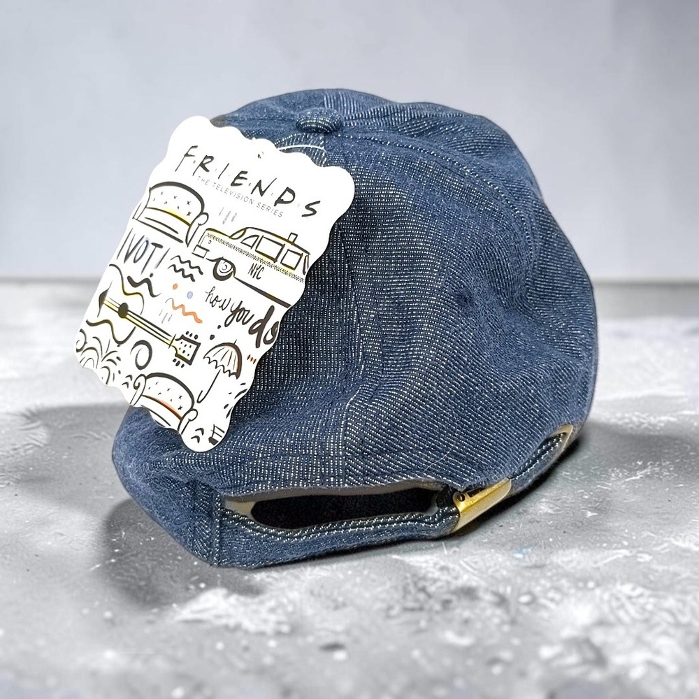Friends TV Show Denim Baseball Cap Hat CultureFly 2020 Blue Adjustable NWT New - Picture 5 of 11